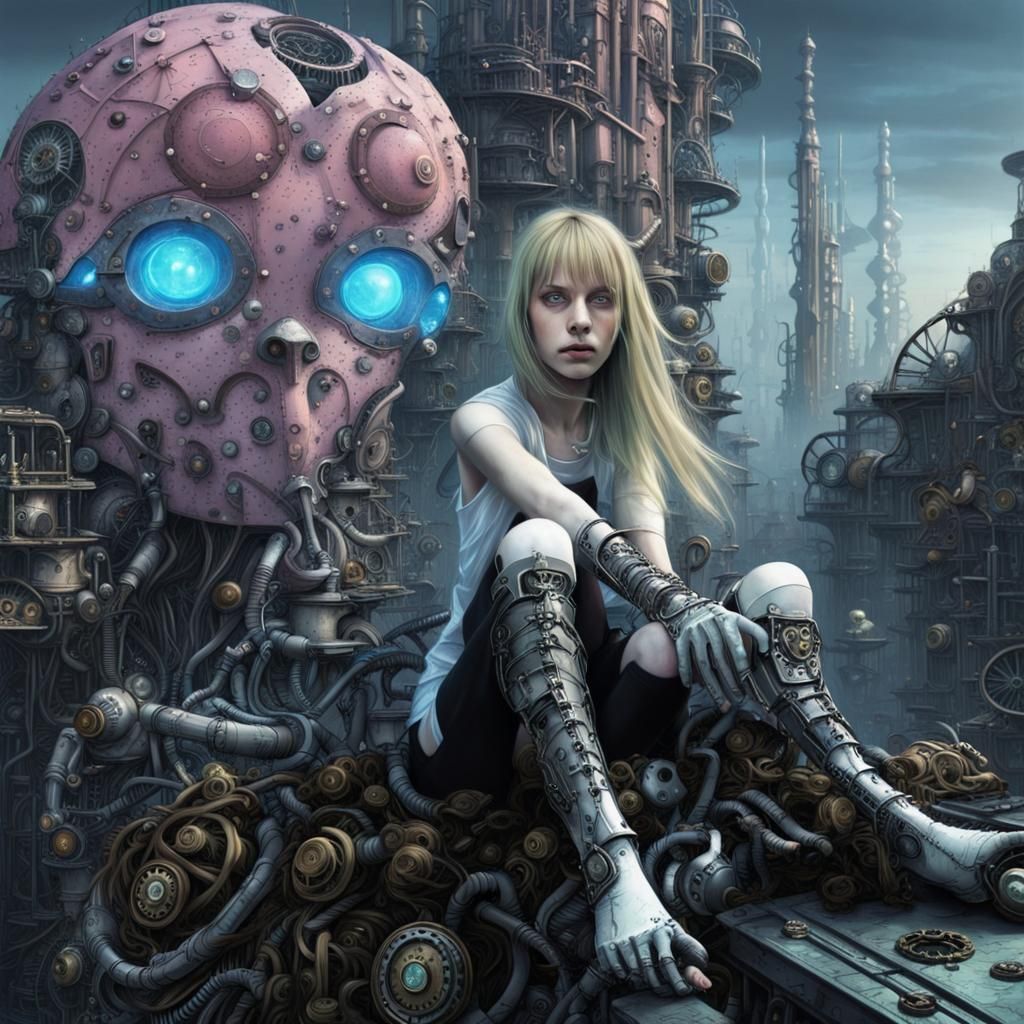 Alice in Dystopian Wonderland: A Cyberpunk Dream