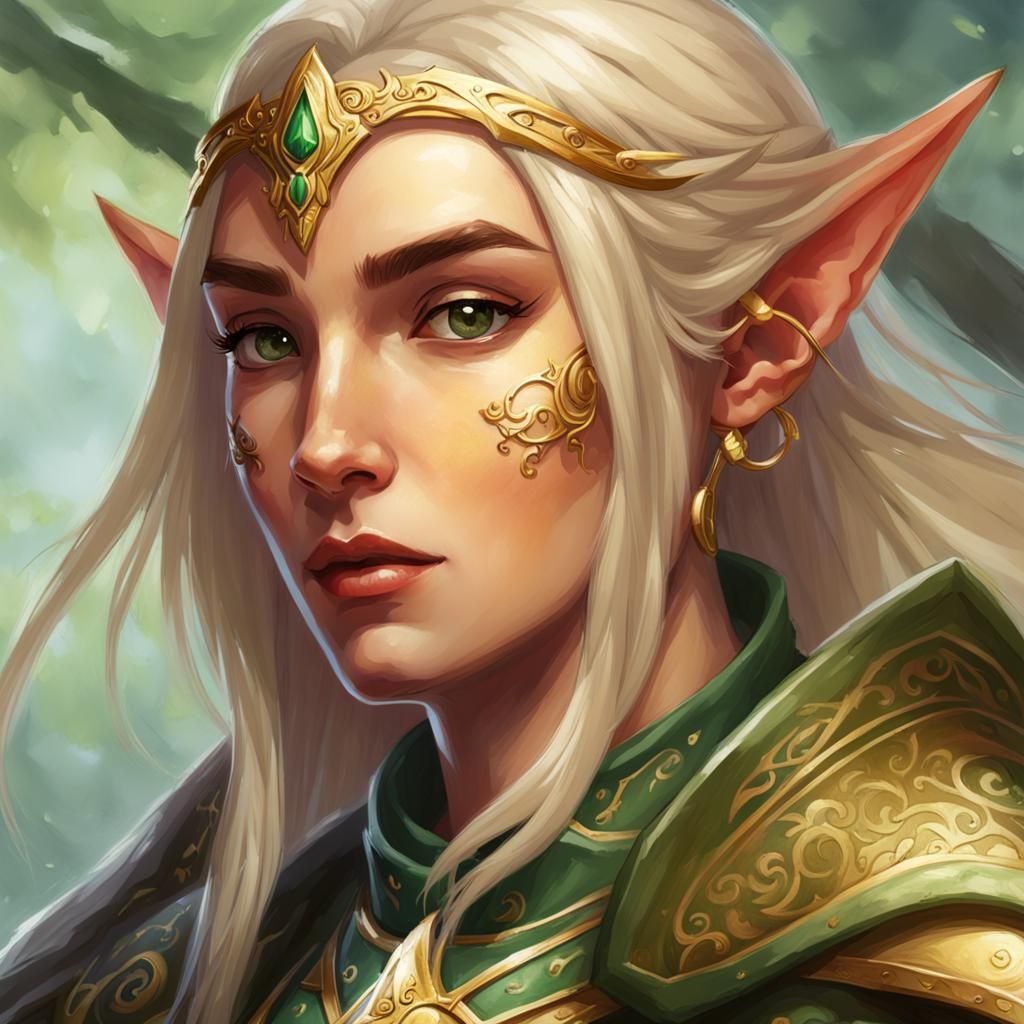 Spring Elf Paladin Character Concept