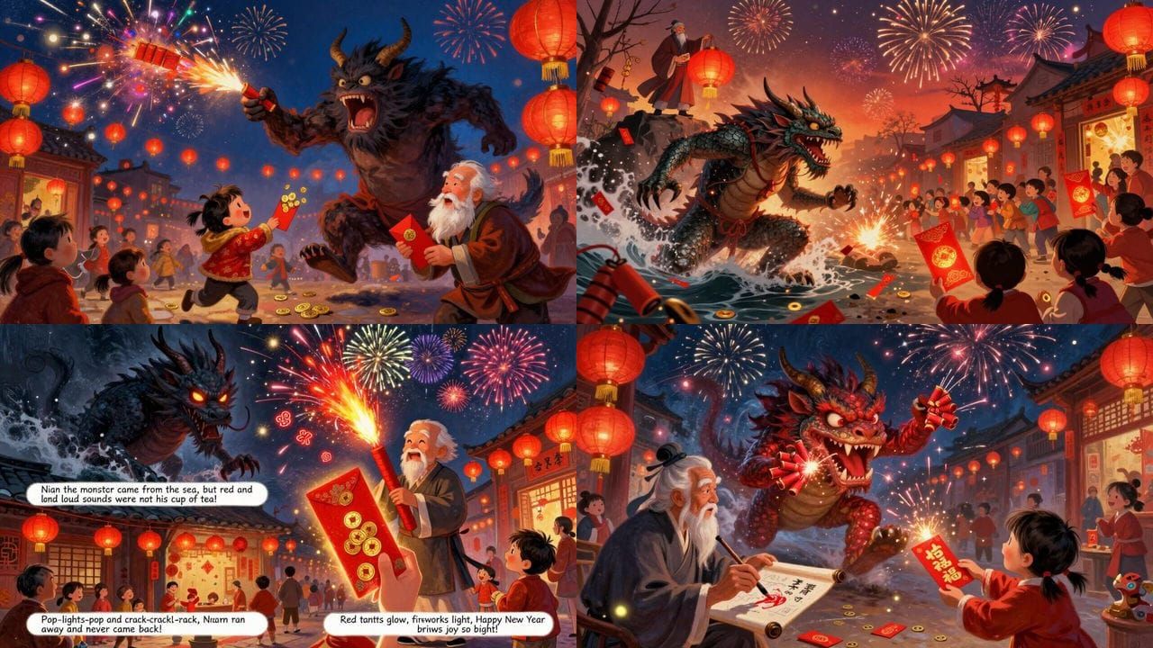 Chinese New Year Legend Visuals for Children