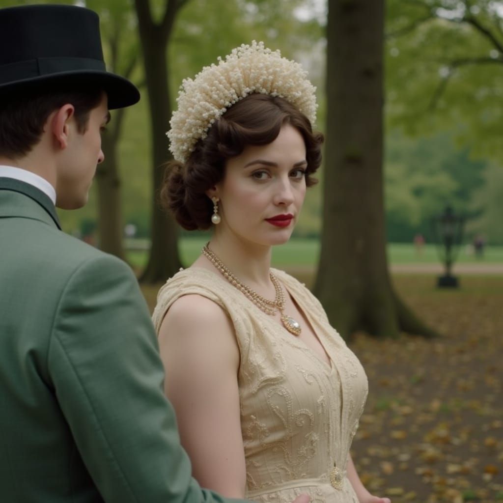 Art Deco, Lady Mary Crawley (Michelle Dockery) in a Frederic...