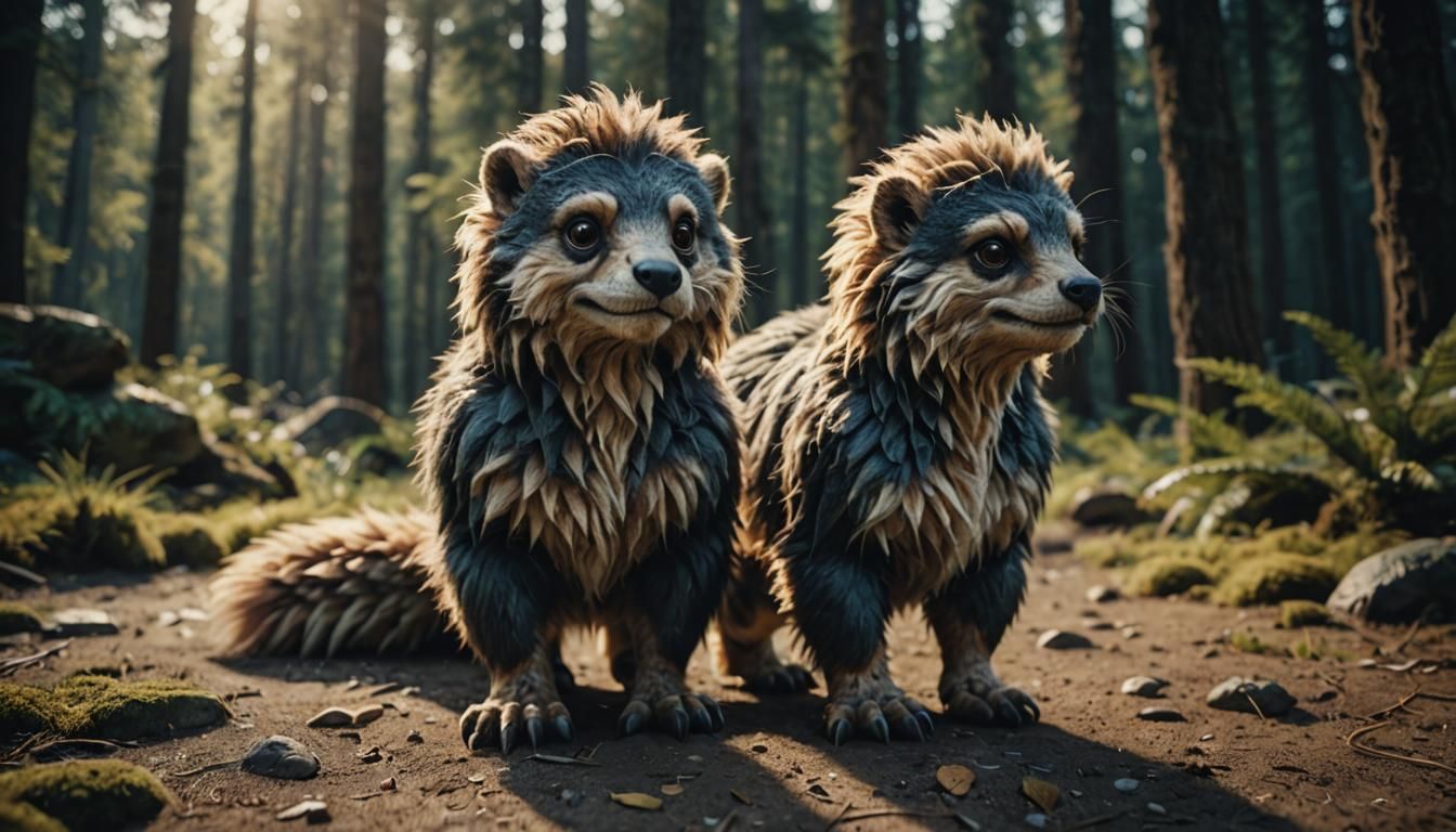 Adorable Furry Imaginary Creature in Cinematic Style