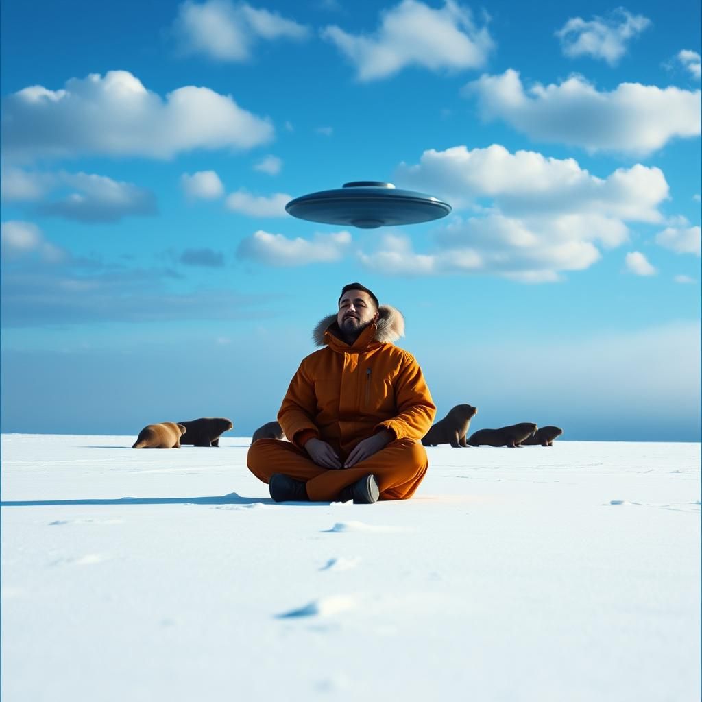 Arctic Meditation with Walruses and Distant UFO