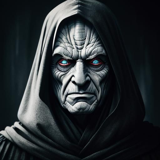 Hyperrealistic Portrait of Emperor Palpatine