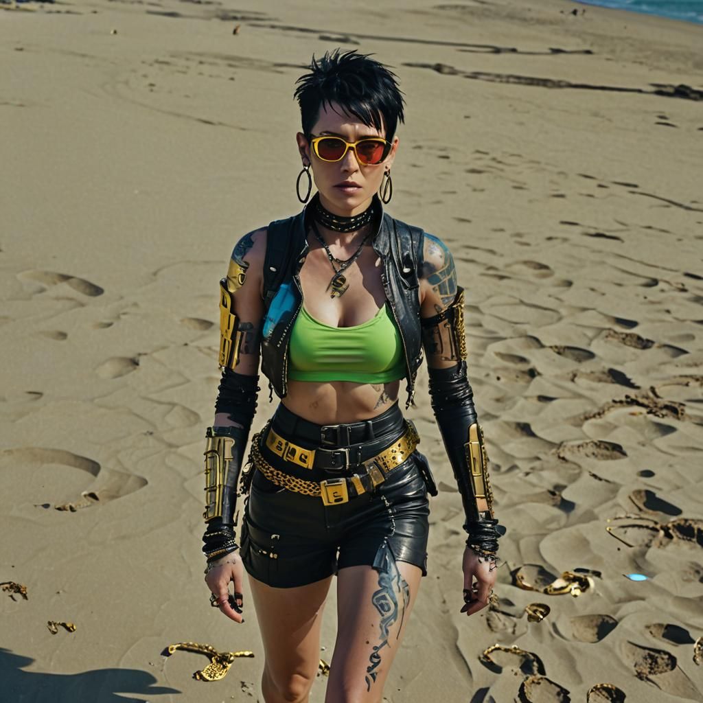 cyberpunk boss millionaire short punk black hair domina tatttoed girl, look like lisbeth salander millenium saga,  with ...