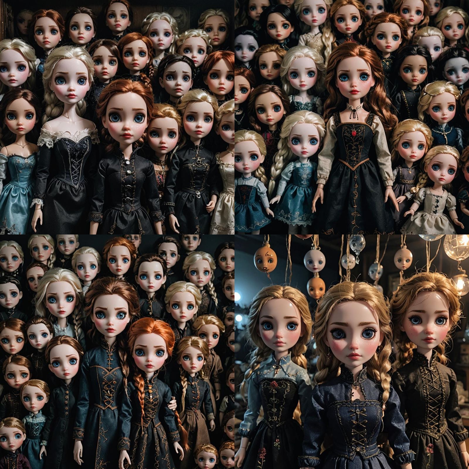 Creepy Handmade Dolls with Glass Eyes