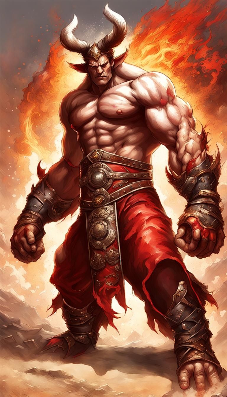 Armored Desert Warrior in Digital Matte Painting