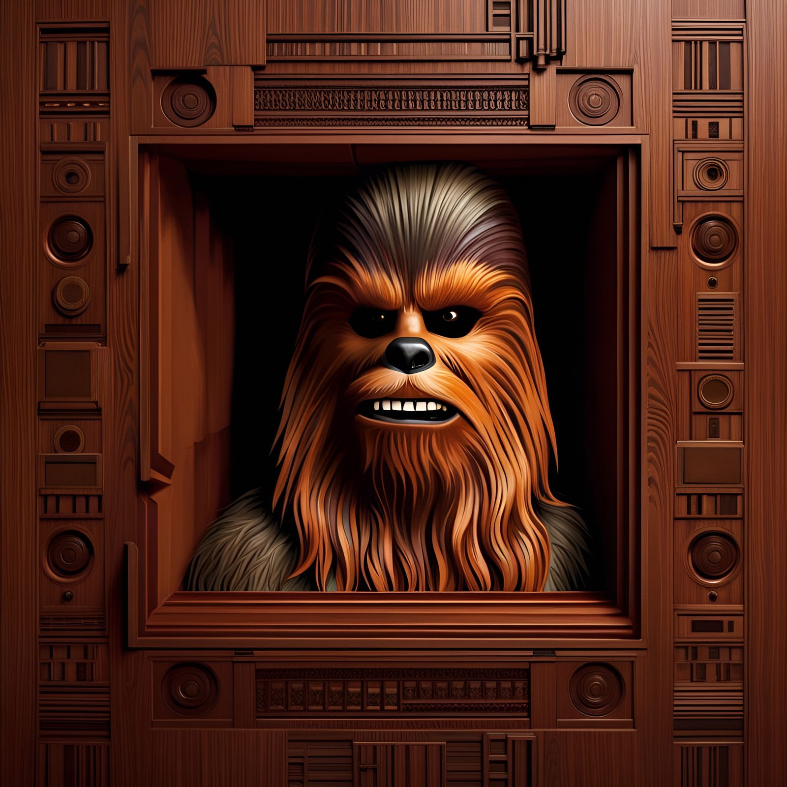 Mind-Bending Chewbacca Optical Illusion