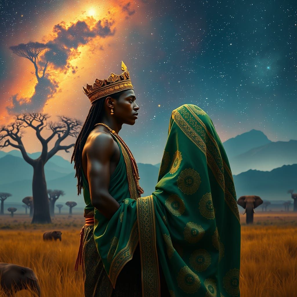 African Royalty Share a Secret Moment Under Starry Skies