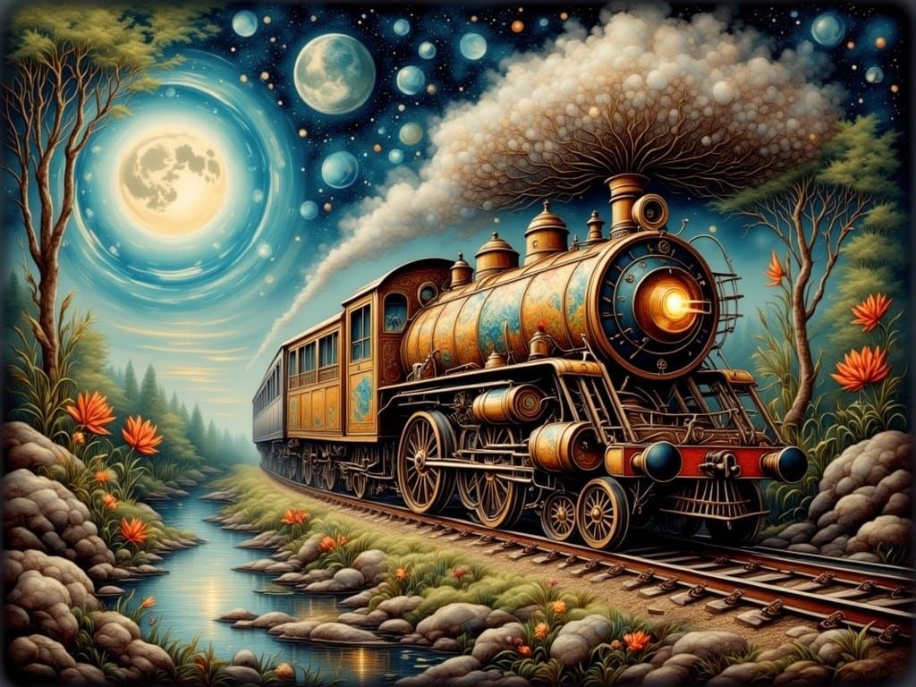 Visionary Artwork Depicts an Infinite Journey in Whimsical W...