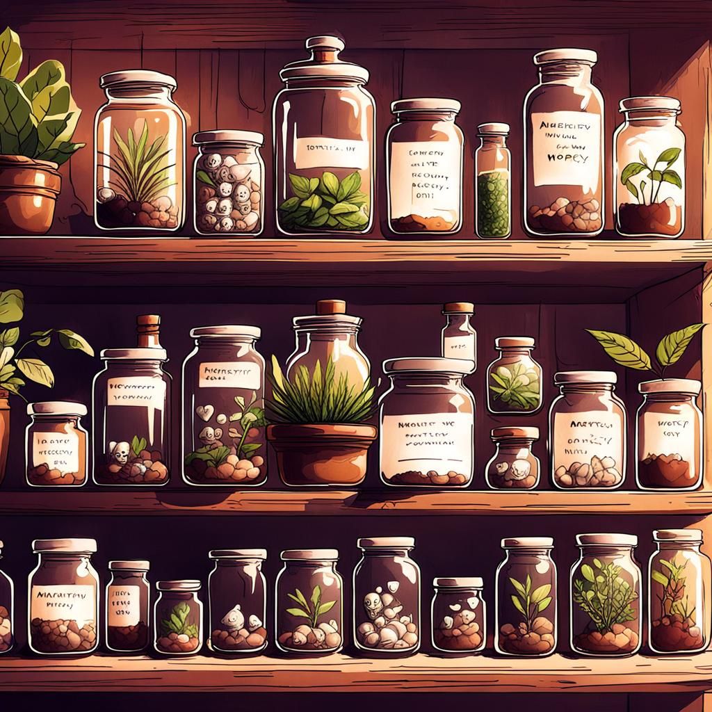 Apothecary Shelf: Remedies for Anxiety and Mortality