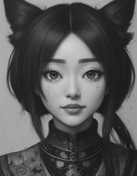 oil matte paìnting in the style of Naomi Tydeman Naoto Hatto...