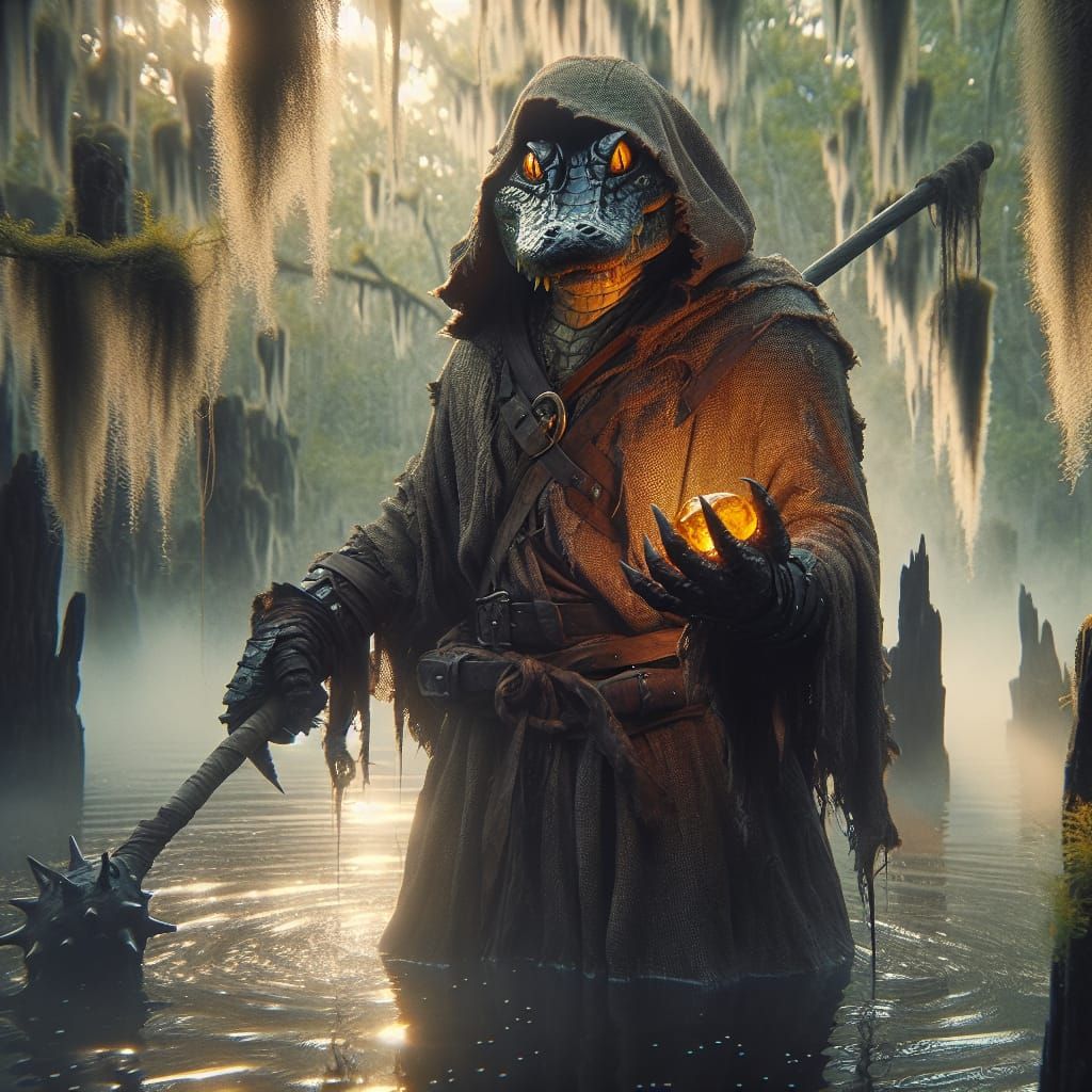 Alligator Warrior Guardian of the Ethereal Swamp
