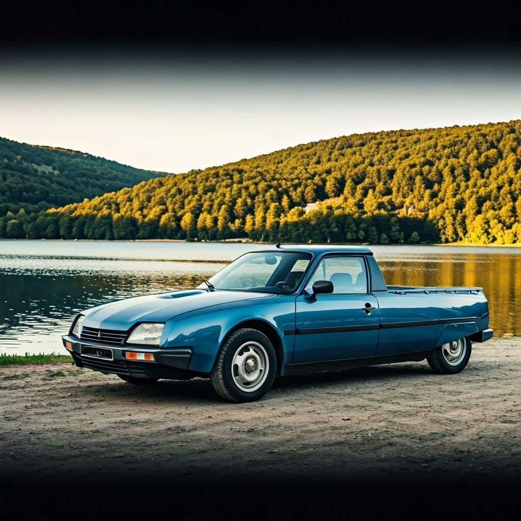 Blue Citroën CX Pick-Up GTI by Lake