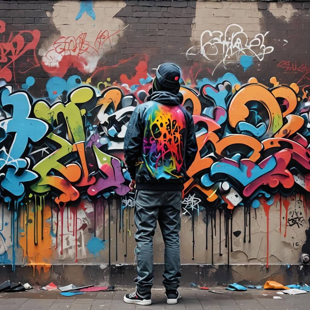 Graffiti Art: Love Confession in Street Art Style