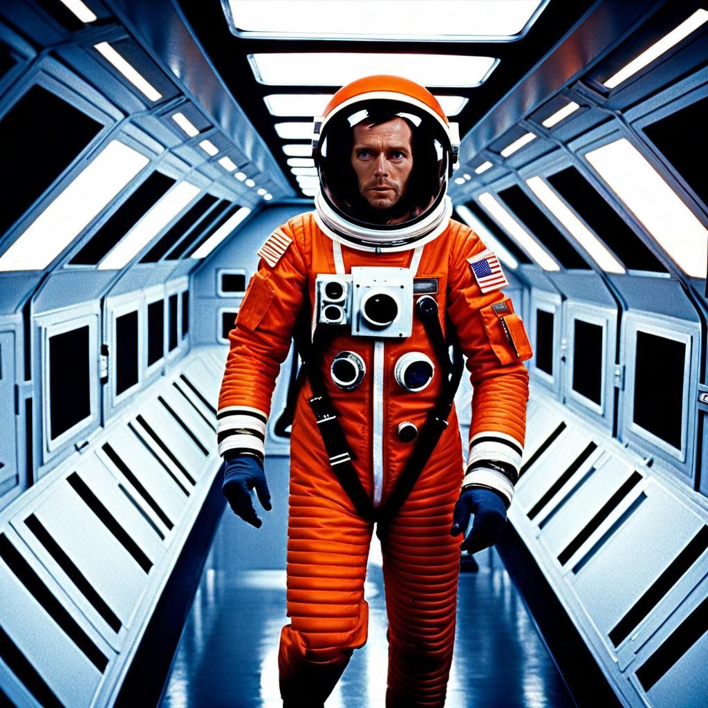 David Bowman in 2001: A Space Odyssey Hallway