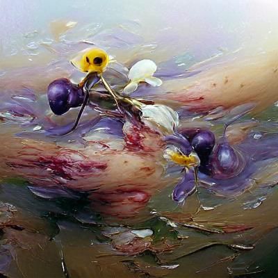 Bruise Flower: Oil Painting