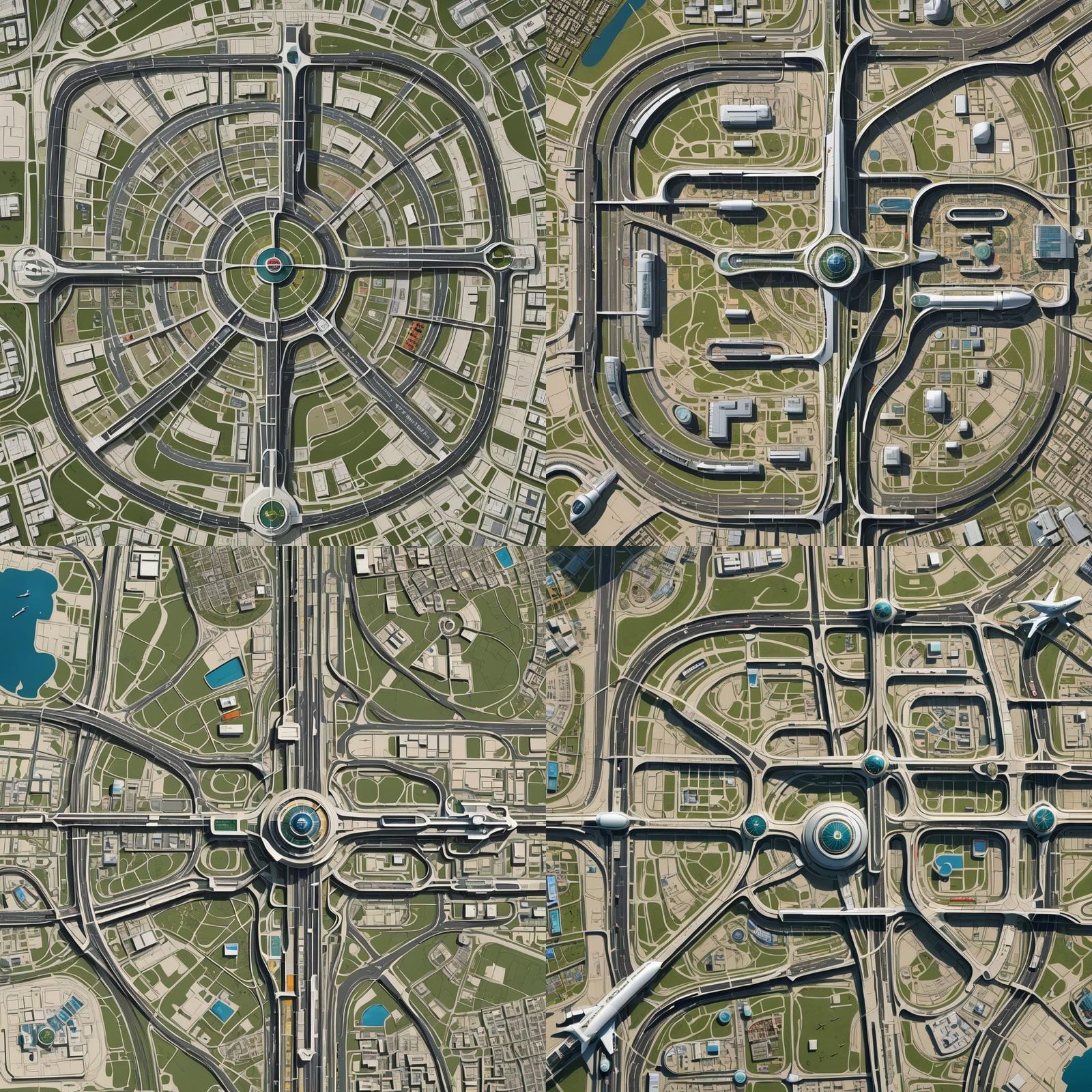 Detailed Map of a Major International Airport