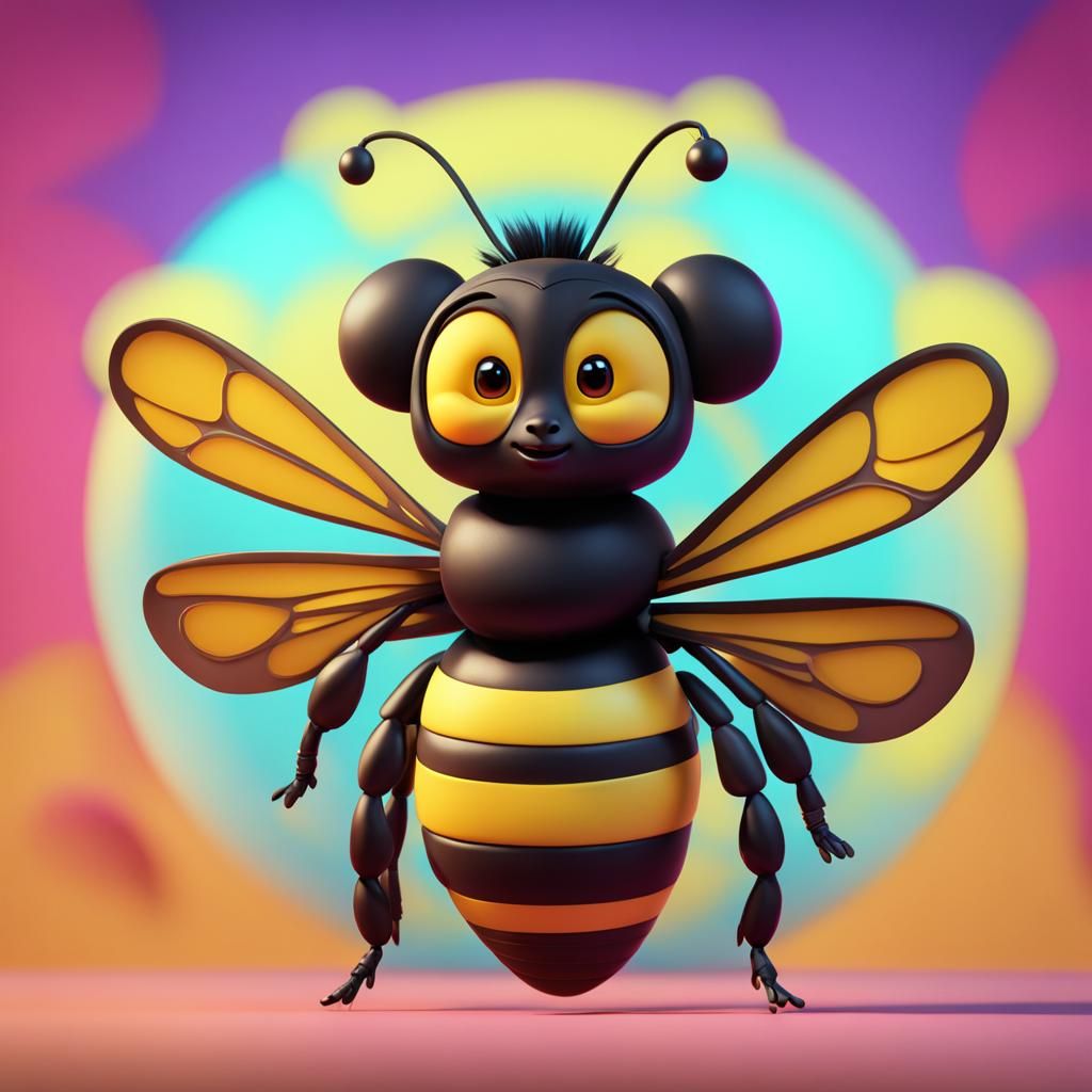 Cardi B Bee: 3D Digital Art Concept