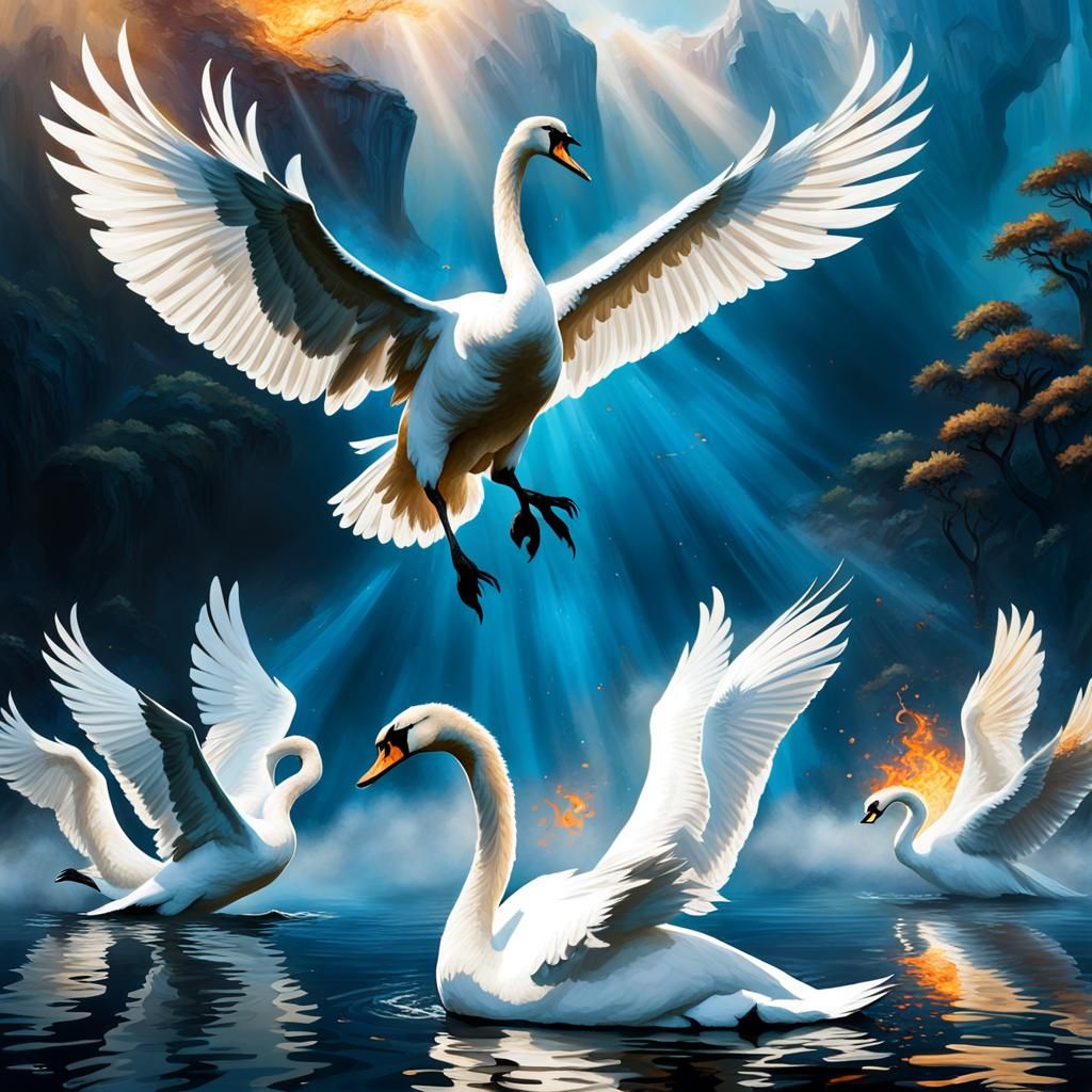 Majestic Swan Versus Phoenix Aerial Combat