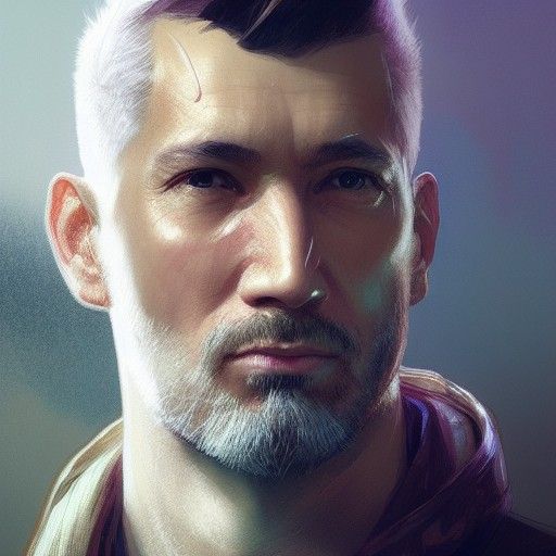 Detailed Portrait of Father and Son in Artstation Style