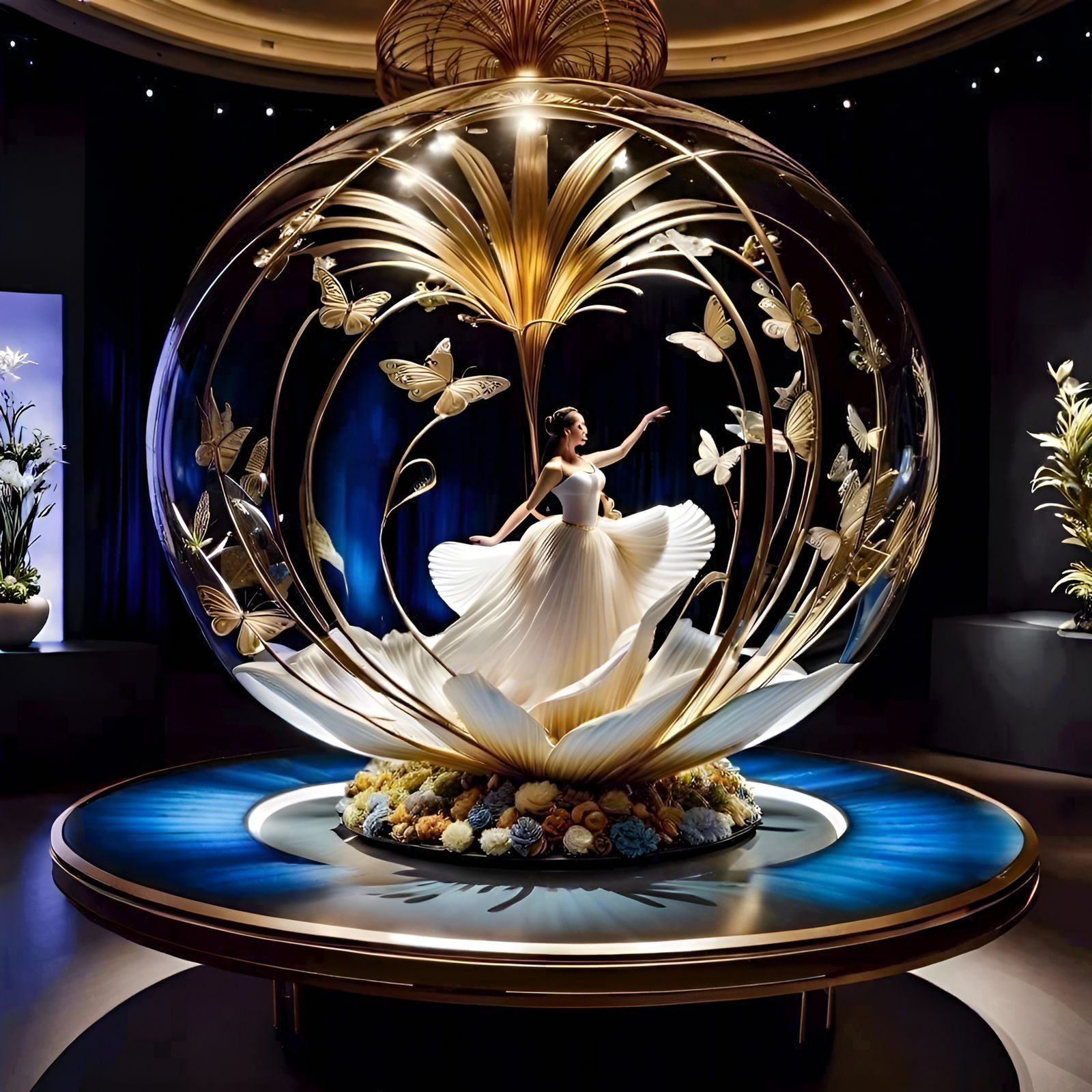 Simple Blue Background Art