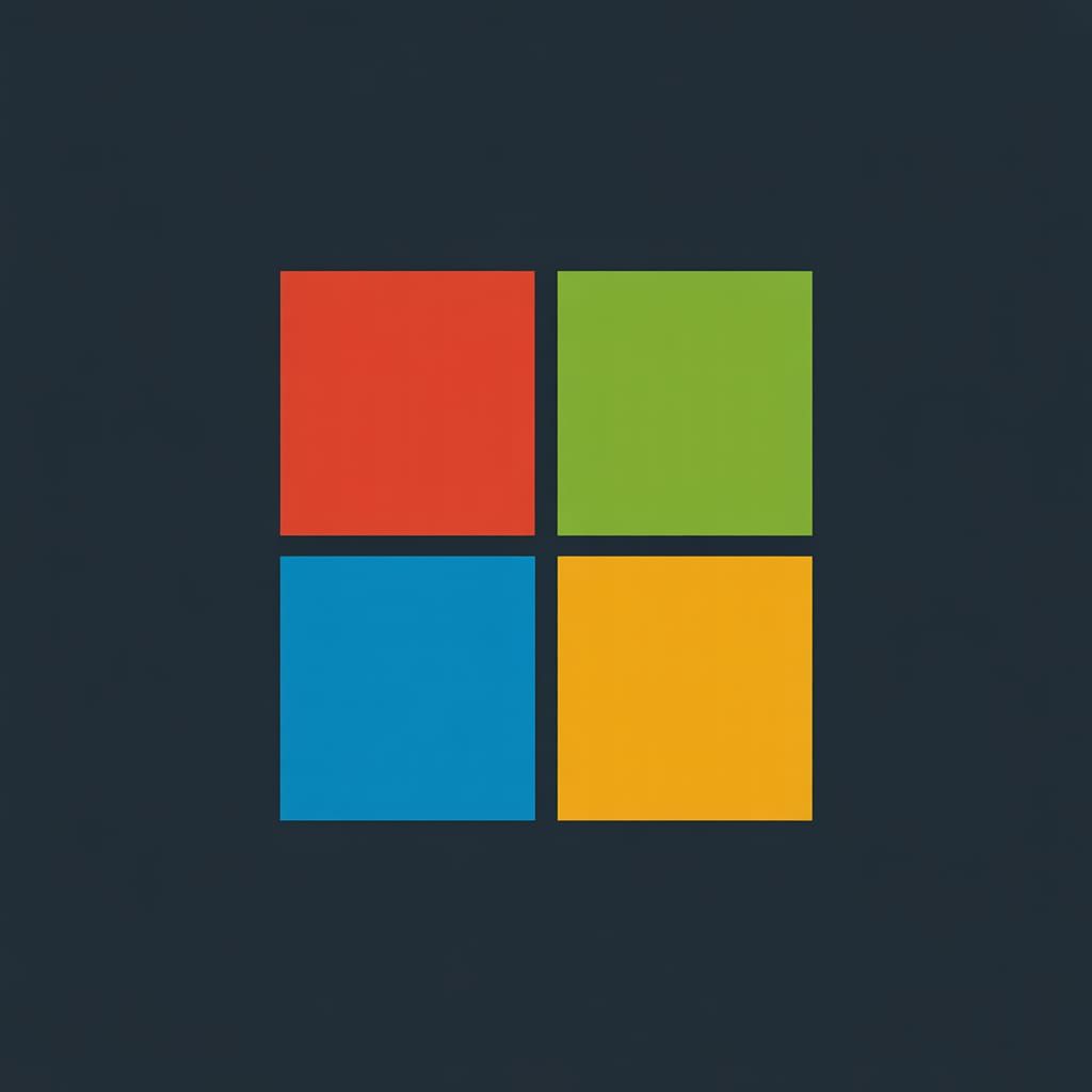 Microsoft Logo as an AI Image