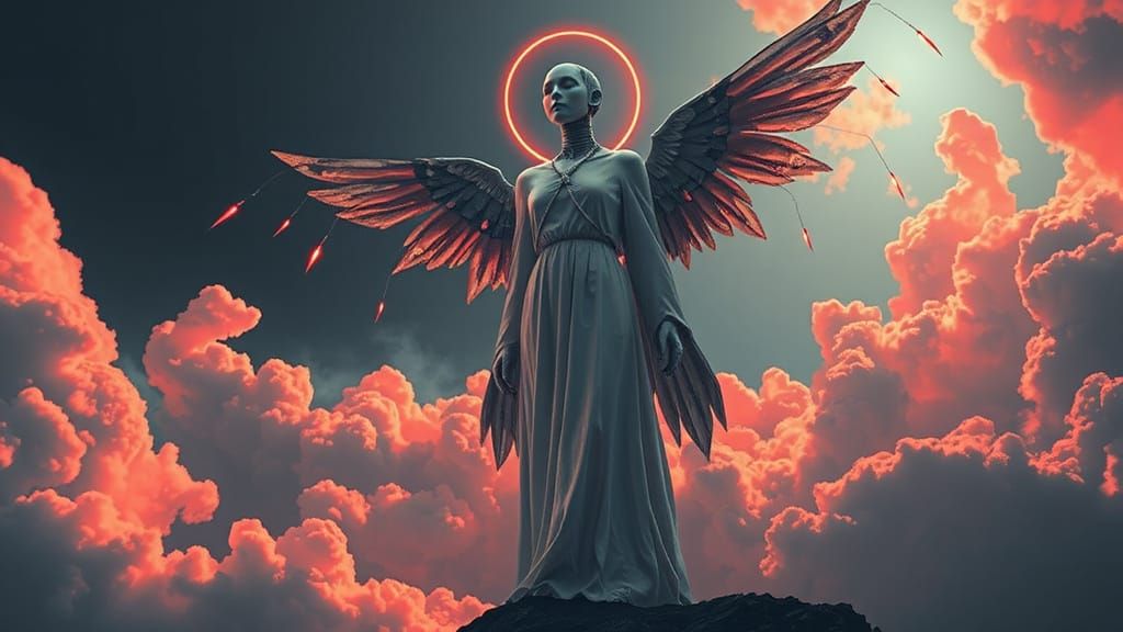 Cybernetic Angel at the Edge of Time