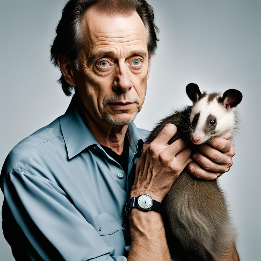 Steve Buscemi and a friend