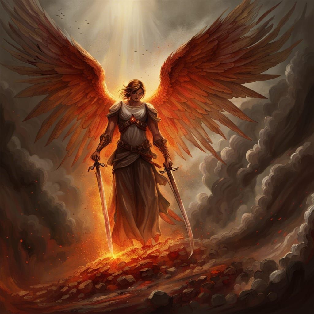 Infernal Angel's Judgment: A Hellish Vision in 4K