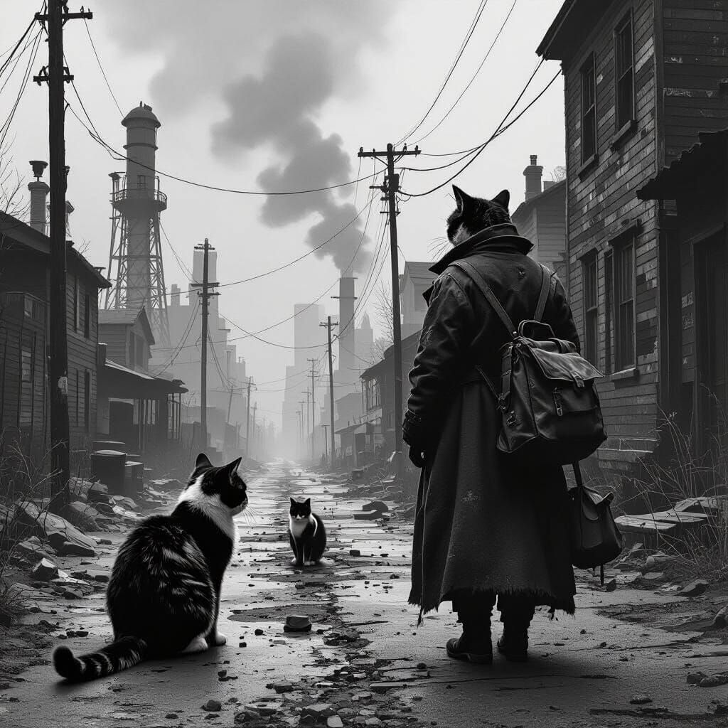 Cats in a Depression-Era Industrial Town
