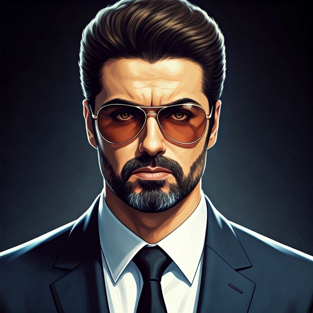 Timeless Elegance and Charisma in a Dynamic Anime-Inspired P...