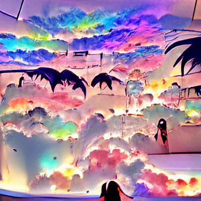 Ethereal Golden Light Over Cloudscape