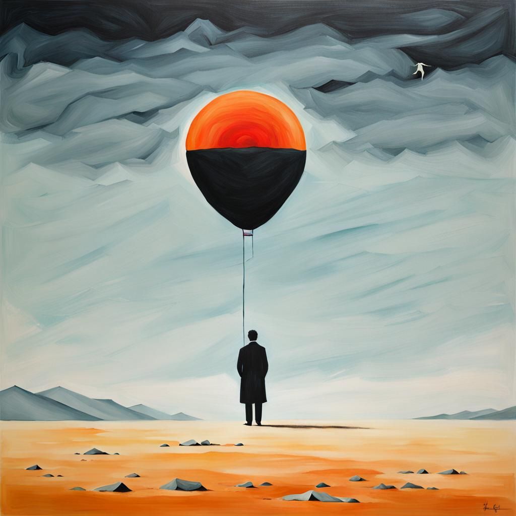 Minimalist Surreal Painting of Hope