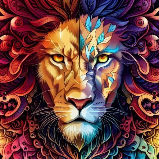 Majestic Lion Portrait