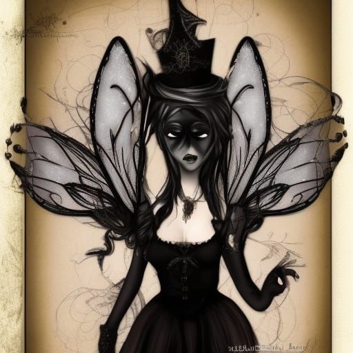 Ethereal Gothic Fairy Generated by AI