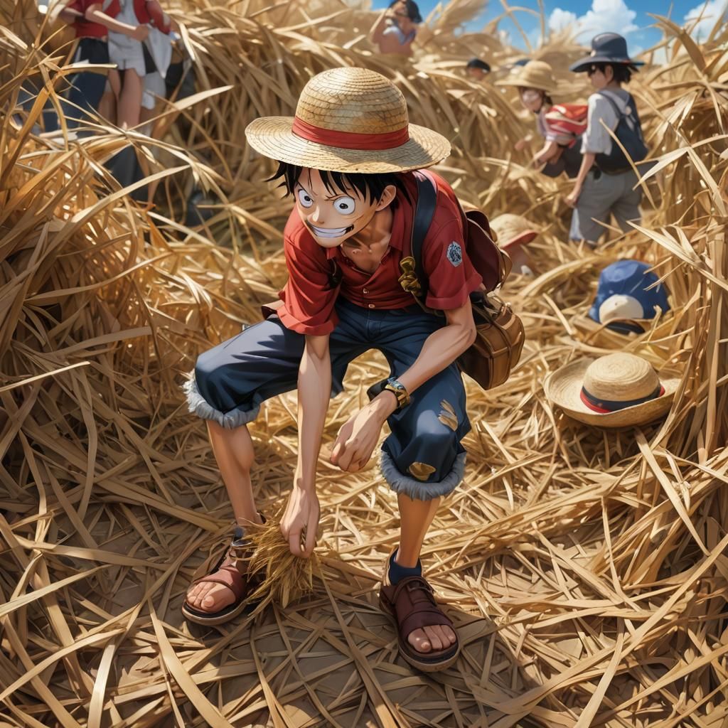 Luffy vs World Government in 3D Anime Art