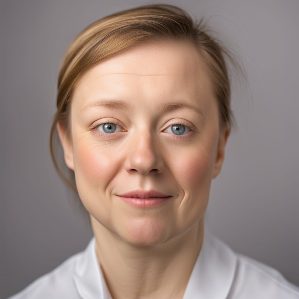 Woman with Down Syndrome: Professional Studio Portrait