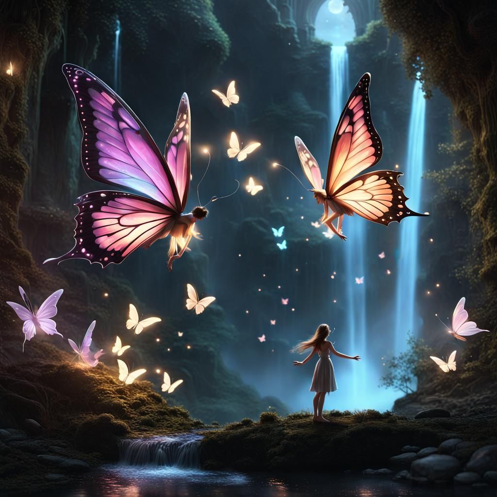 Ethereal Fairies in a Magical Fantasy Wonderland