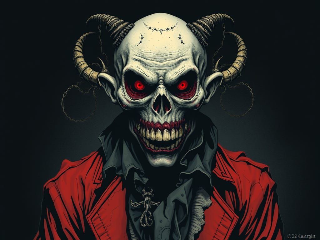 Ominous Figure in Dark Gothic Style