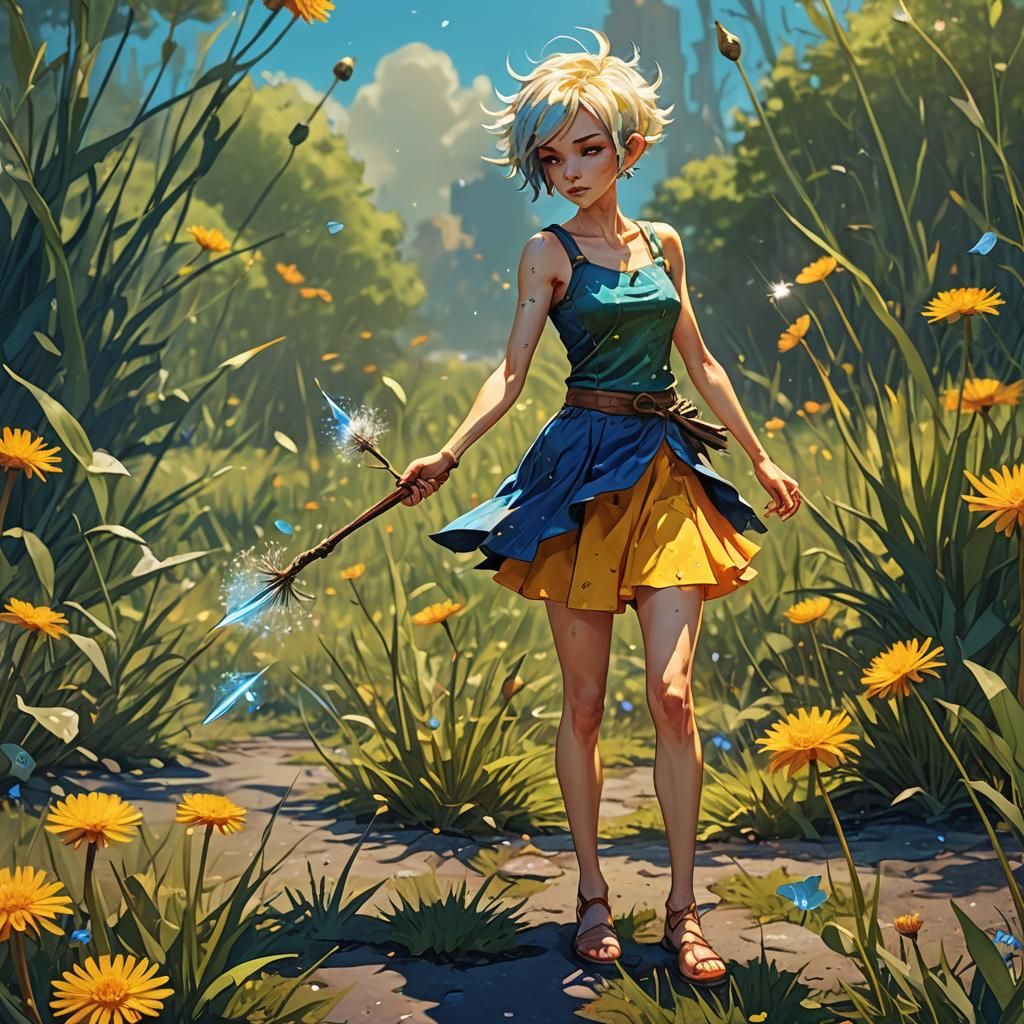 Fae Warrior Concept Art in Vibrant Colors