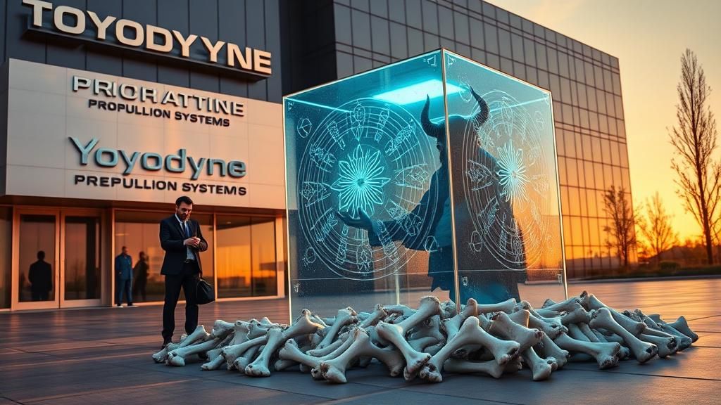 Demon CEO at Yoyodyne HQ as Mystical Realism