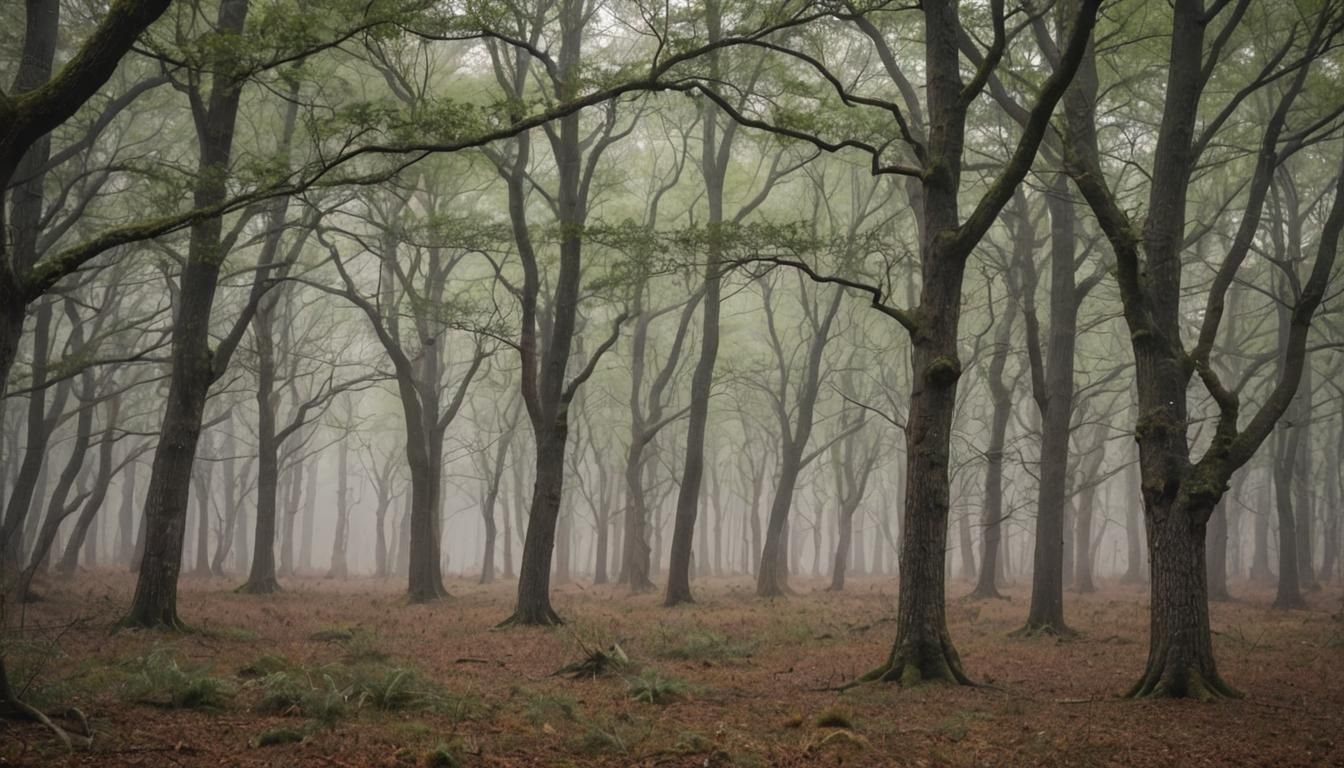 Whispering Woods: A Serene Forest Landscape