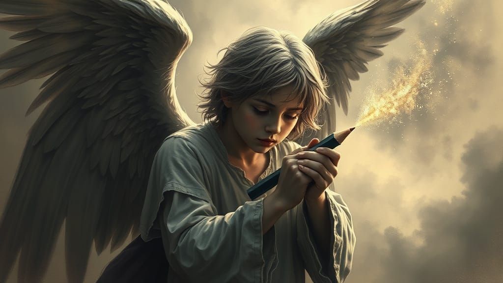 Fallen Angel Crafts Graphite World With Celestial Tears