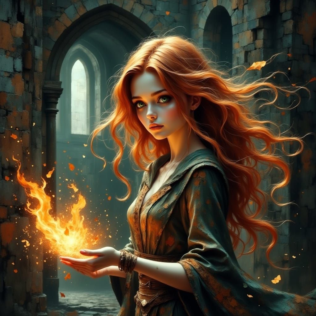 Druid Magic in an Old Castle, Cinematic Realism