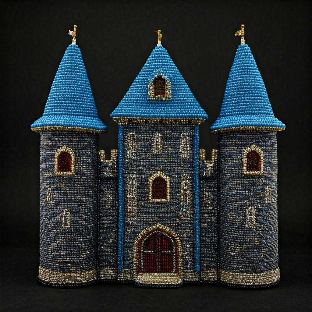Beaded Castle: A Miniature Architectural Marvel