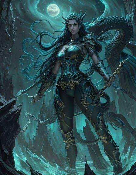 Serpent Goddess of Dark Fantasy