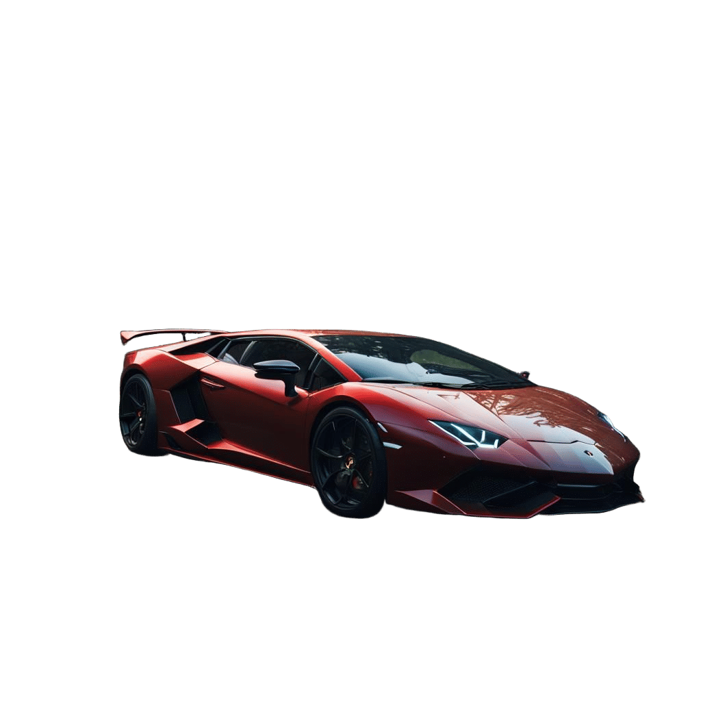 Lamborghini in Amazon Forest: Detailed Matte Painting