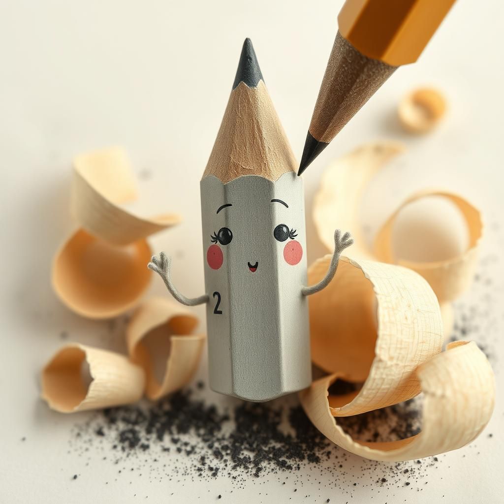 Anthropomorphic Pencil Portrait in Dreamlike Style