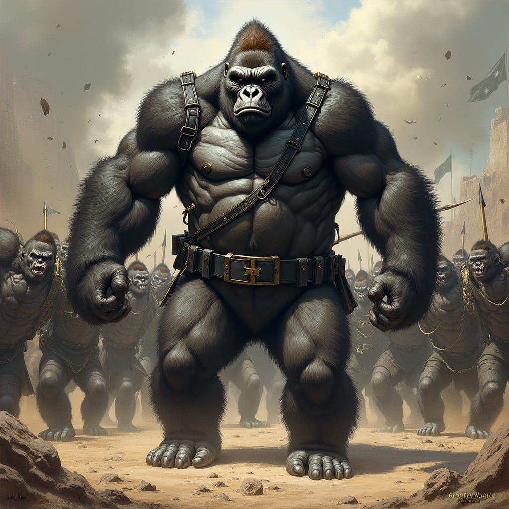 Militant Gorilla Sergeant Unleashes Fury and Frenzy Among Tr...