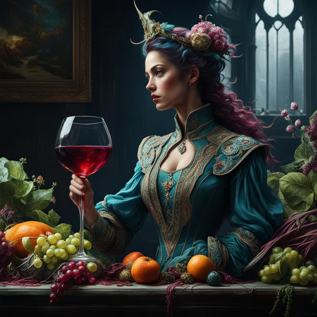 Fishtail Wine Sauce: A Detailed Concept Art Masterpiece